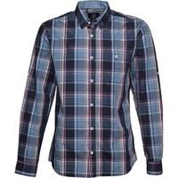 Duck and Cover Mens Jobson Check Shirt French Navy