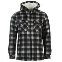 Dunlop Full Zip Checked Hoody Mens