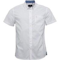 Duck and Cover Mens Frigate Short Sleeve Oxford Shirt Glacier