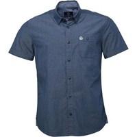 Duck and Cover Mens Jasper Short Sleeve Shirt Navy