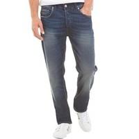 Duck and Cover Mens Big Ped Jeans Blue