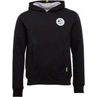 duffs mens hoody with chest print black