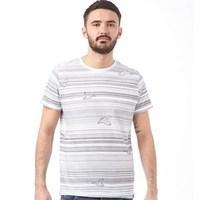 duck and cover mens acquire t shirt white