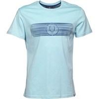 Duck and Cover Mens Freize T-Shirt Aquamarine