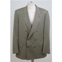 D\'Urban for Harrods, size L, beige/green peak lapel jacket