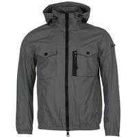 duck and cover chrome nylon lightweight jacket