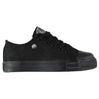 dunlop canvas low kids trainers