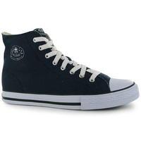 dunlop mens canvas high top trainers