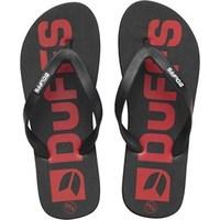 DuFFS Mens Flip Flops Black