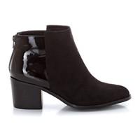 Dual Fabric Ankle Boots