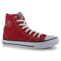 Dunlop Ladies Canvas High Top Trainers