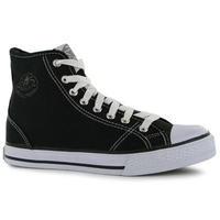 dunlop ladies canvas high top trainers