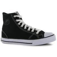 Dunlop Ladies Canvas High Top Trainers