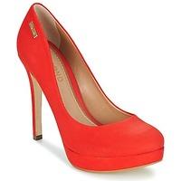 dumond nobuck vermelho womens court shoes in red