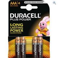 Duracell Plus Power AAA Batteries (4 Pack)