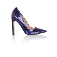 Dulcina Navy Metallic Court Heels