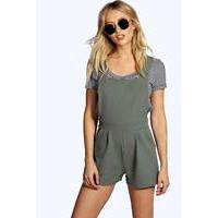 Dungaree Playsuit - khaki