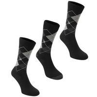 Dunlop Argyle Sock 3 Pack