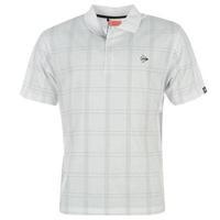 Dunlop Check Golf Polo Shirt Mens
