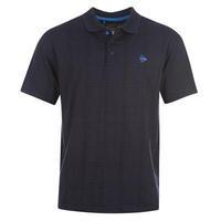 Dunlop Check Golf Polo Shirt Mens