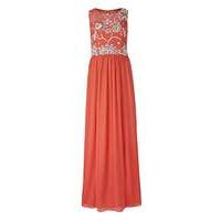 dusky pink embroidered maxi dress