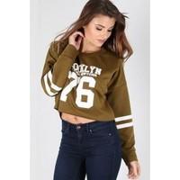 Dusty Brooklyn Newyork 76 Print Crop Top