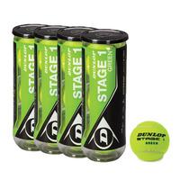 Dunlop Stage 1 Green Mini Tennis Balls - 1 Dozen
