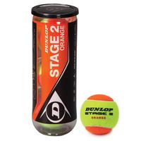 dunlop stage 2 orange mini tennis balls tube of 3