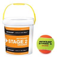 Dunlop Stage 2 Orange Mini Tennis Balls - 60 Ball Bucket
