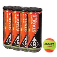 Dunlop Stage 2 Orange Mini Tennis Balls - 1 Dozen