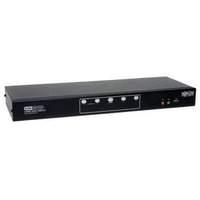 Dual Monitor Dvi Kvm Switch With Audio And Usb 2.0 Hub. Cables Included. 4 Port