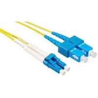 Duplex Singlemode 8.3/125 Fiber Optic Patch Cable Lc/sc - 3m (10 Ft.)