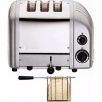 dualit 2 1 combi vario 3 slice toaster metallic silver 31210
