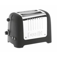 dualit 2 slice lite toaster in black 26205