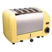 Dualit 4 Slot Toaster 47188 Canary Yellow Finish