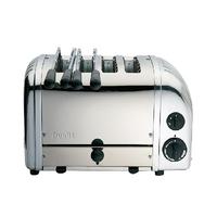 dualit 2 x 2 combi vario 4 slice toaster stainless 42174