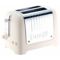 dualit 2 slice lite toaster gloss cream 26202