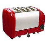 Dualit 4 Slot Toaster 40353 Red Finish