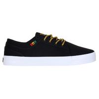 DVS Aversa Skate Shoes - Black/Rasta Canvas