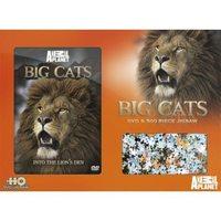 dvd and jigsaw set animal planet big cats jigsaw puzzle