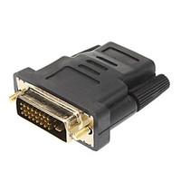 DVI 241 Male to HDMI V1.3 Female Adapter for Smart LED HDTV/Chromecast/Blu-Ray DVD