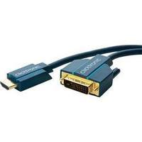 DVI / HDMI Cable [1x DVI plug 25-pin - 1x HDMI plug] 10 m Blue clicktronic