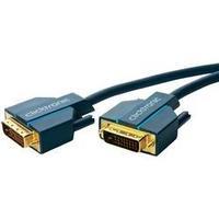 DVI Cable [1x DVI plug 25-pin - 1x DVI plug 25-pin] 3 m Blue clicktronic