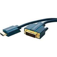 DVI / HDMI Cable [1x DVI plug 25-pin - 1x HDMI plug] 20 m Blue clicktronic
