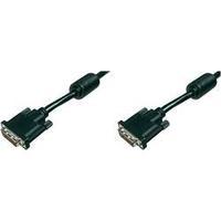 DVI Cable [1x DVI plug 25-pin - 1x DVI plug 25-pin] 10 m Black Digitus