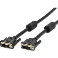 DVI Cable [1x DVI plug 25-pin - 1x DVI plug 25-pin] 5 m Black Digitus