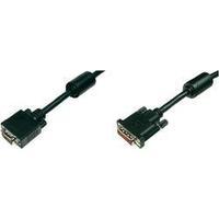 DVI / VGA Cable [1x DVI plug 29-pin - 1x VGA plug] 2 m Black Digitus