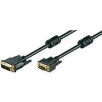 dvi vga cable 1x dvi plug 17 pin 1x vga plug 2 m black goobay