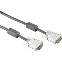 dvi cable 1x dvi plug 25 pin 1x dvi plug 25 pin 180 m white hama