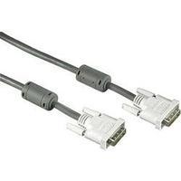 dvi cable 1x dvi plug 25 pin 1x dvi plug 25 pin 3 m white hama